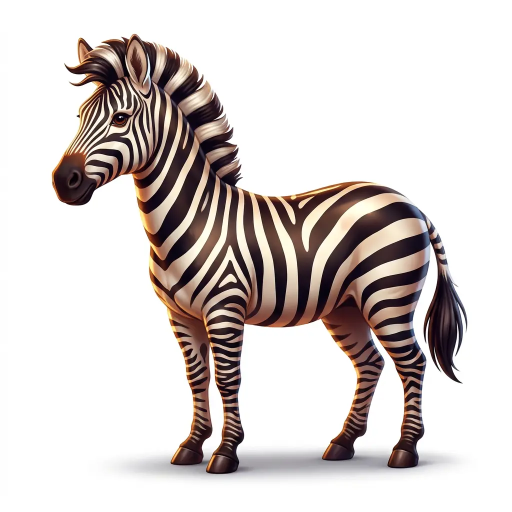Zebra – Spielstein im Safari-Thema